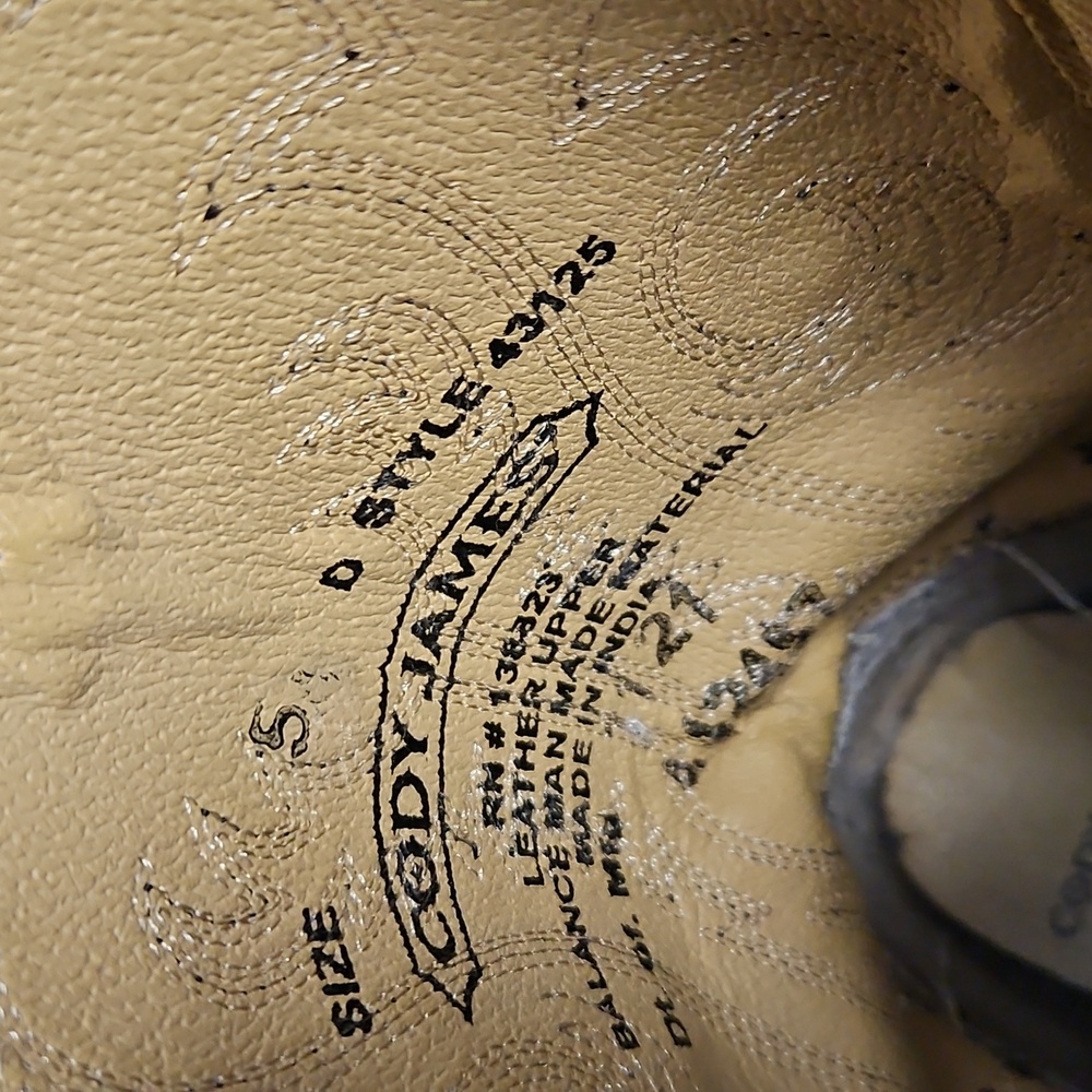 Cody James Exotic Python Print Leather Cowboy Boo… - image 3